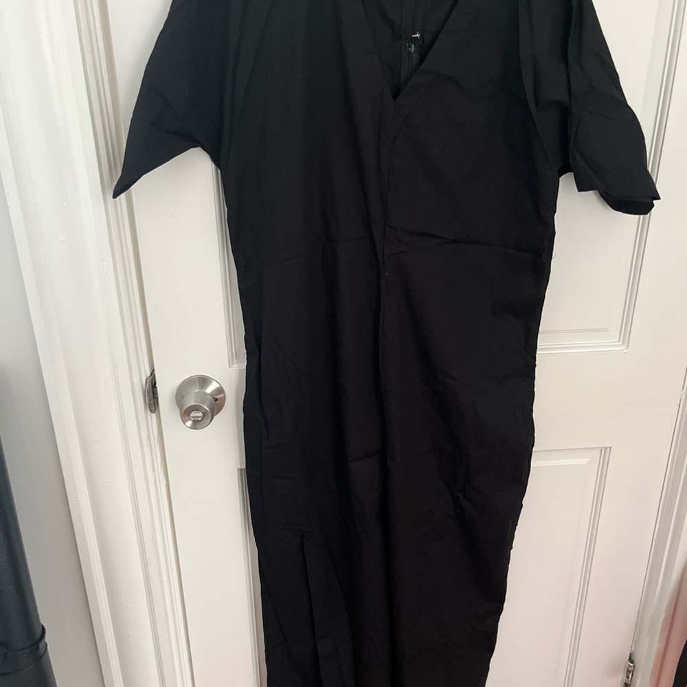 100% Cotton Black Jumpsuit